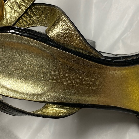 Golden bleu heels - Picture 3 of 3